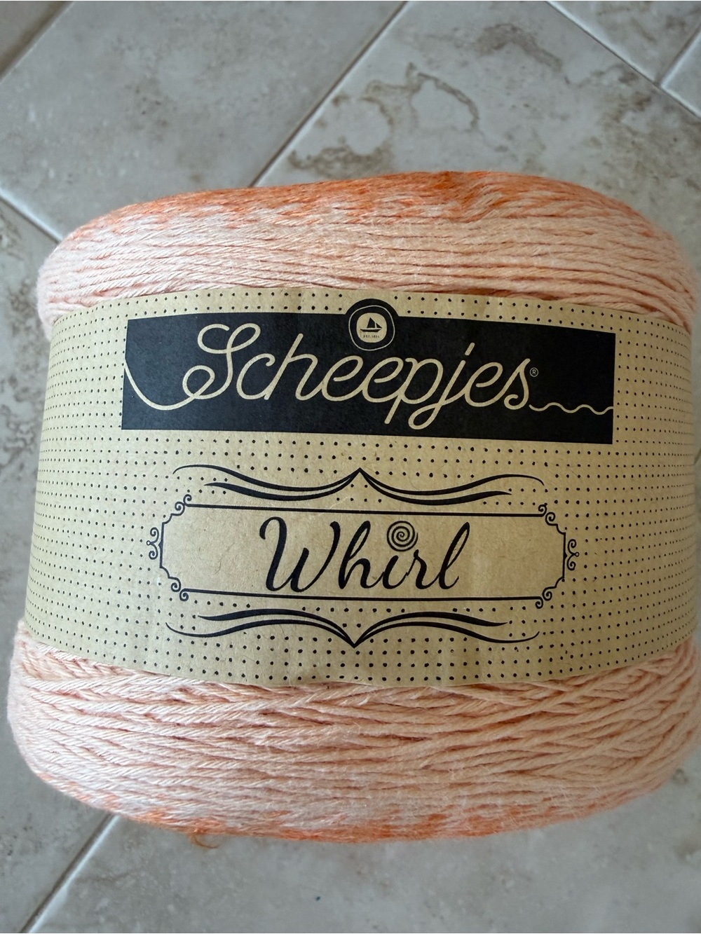 Hand-Dyed Orange Ombre Yarn Cake for Home Projects - Picture 2 of 7